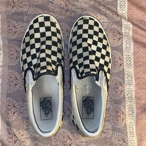 Slip on checkered Vans